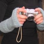 Alpaca Fingerless Mitts - m..