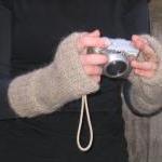 Alpaca Fingerless Mitts - m..