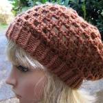 Crocheted Beret Hat - Ginge..