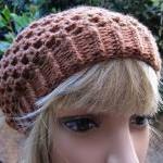 Crocheted Beret Hat - Ginge..